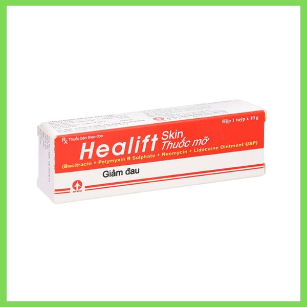 Thuốc mỡ healift tuýp 10g trị viêm da do các vi khuẩn