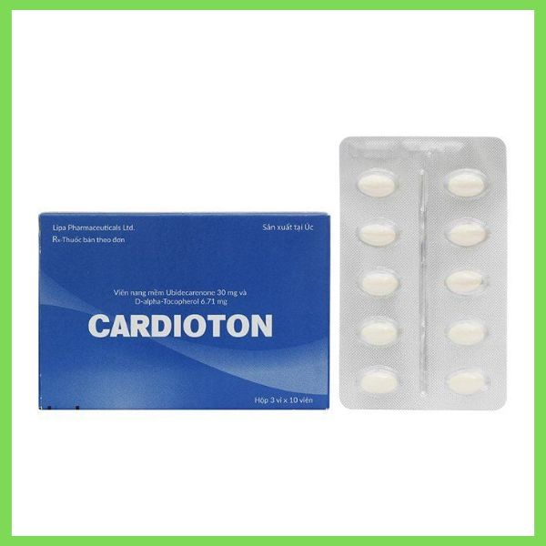 Viên nang mềm Cardioton 30mg trị thiểu năng tuần hoàn (3 vỉ x 10 viên)